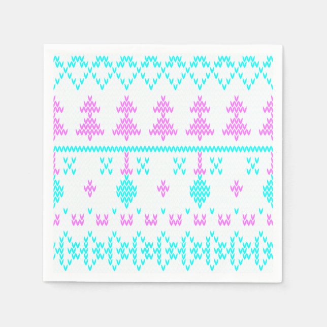 Weihnachtsmuster Serviette (Vorderseite)