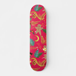 Weihnachtsmuster Skateboard