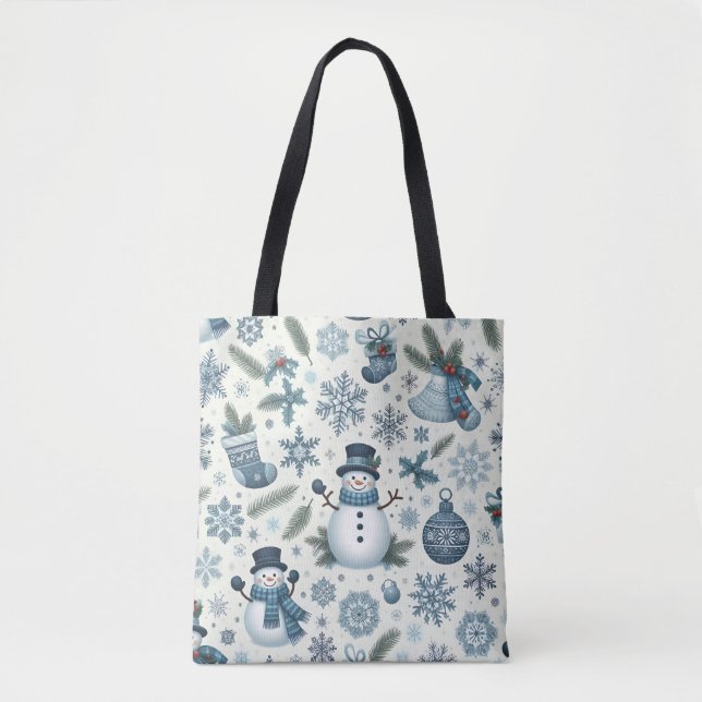 Weihnachtsmuster-Tote-Tasche Tasche (Vorderseite)