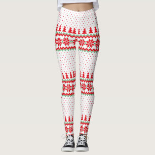 Weihnachtsmuster Xmas Leggings, Weihnachtsoutfit Leggings