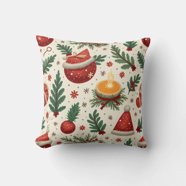 Weihnachtsmusterkissen Kissen (Vorderseite)