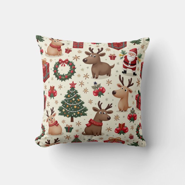 Weihnachtsmusterkissen Kissen (Vorderseite)