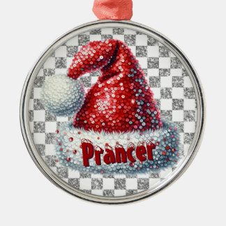 Weihnachtsmütze Premium Round Ornament Aus Metall