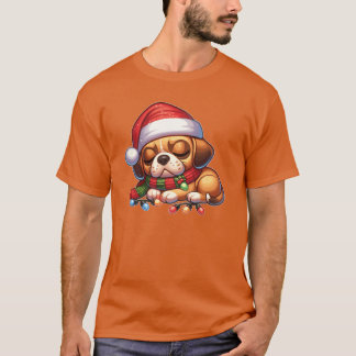 Weihnachtsmütze Weihnachts-Lichterfee Puggle-Junge T-Shirt