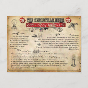 Weihnachtsnachrichten Postkarte