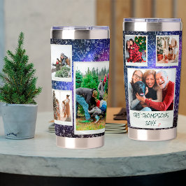 Weihnachtsnachtdoodles 6 Foto Familiengeschenk Thermobecher