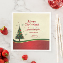 Weihnachtsnachts-Party für Unternehmen oder Gruppe Serviette