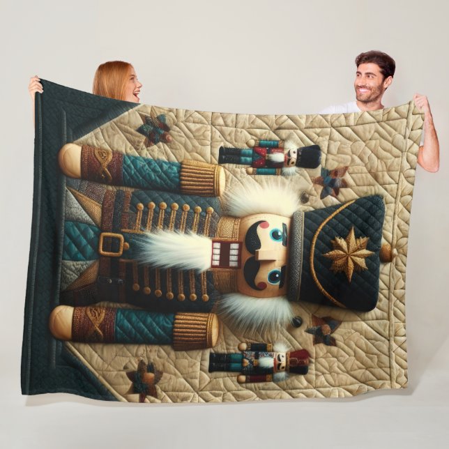 Weihnachtsnachtscreme Fleece Blanket (Beispiel)