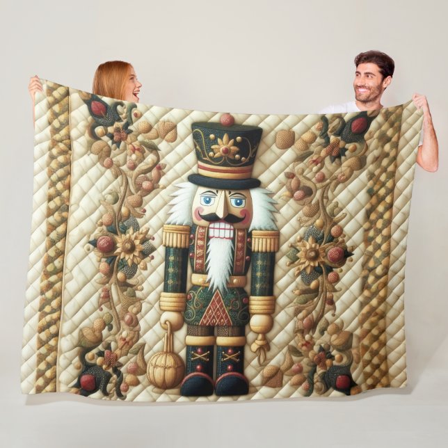 Weihnachtsnachtscreme Fleece Blanket (Beispiel)