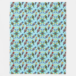 Weihnachtsnachtscreme Fleece Blanket