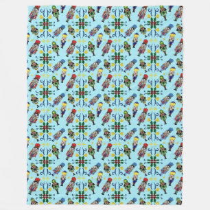 Weihnachtsnachtscreme Fleece Blanket