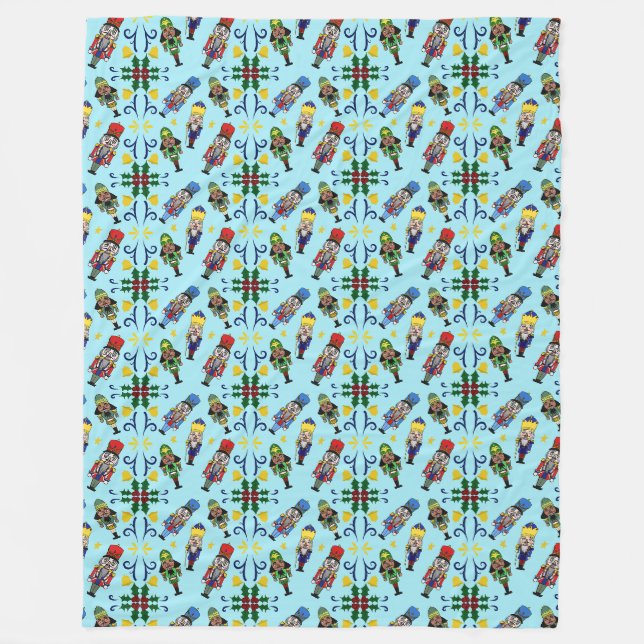 Weihnachtsnachtscreme Fleece Blanket (Vorderseite)