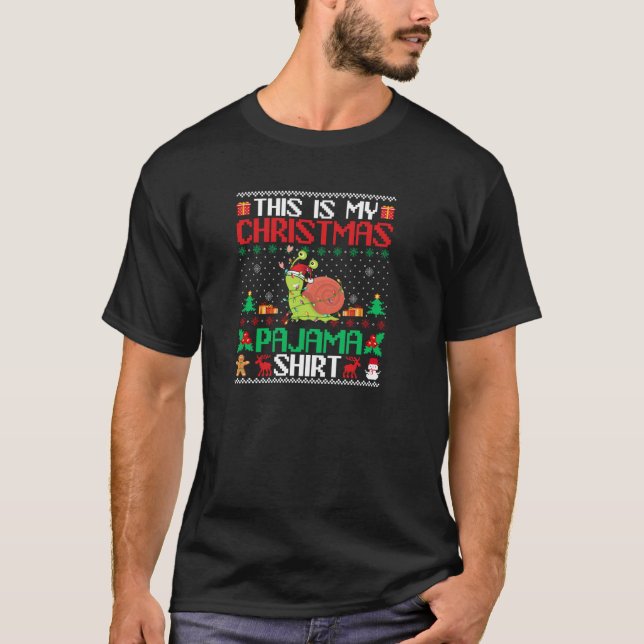 Weihnachtsnachtsfeiertage Pajama Shirt Weihnachtsm (Vorderseite)