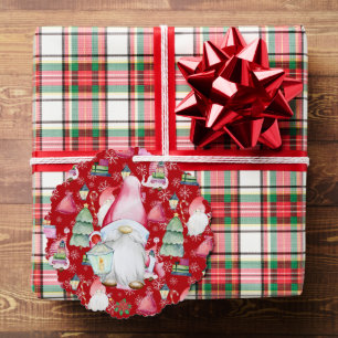Weihnachtsnachtsnacht Rote Farbe Datum Ornament Karte