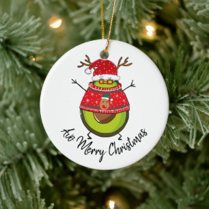 Weihnachtsnachtsnachtsgeschenk für Ehemann Ehefra Keramik Ornament