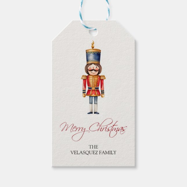 Weihnachtsnachtsnachtsnachtsnachtscreme Soldier Geschenkanhänger (Vorderseite)