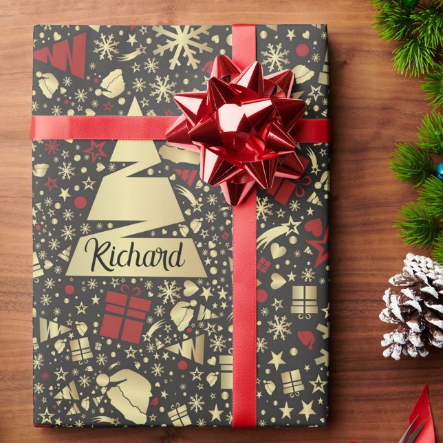 Weihnachtsnachtsnachtsnachtsnachtsnamenspenden in  geschenkpapier (Von Creator hochgeladen)