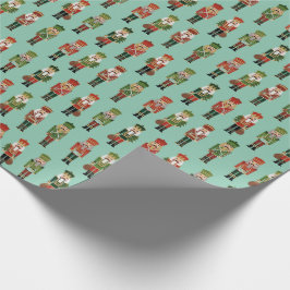 Weihnachtsnachtsnährstoffminze Geschenkpapier