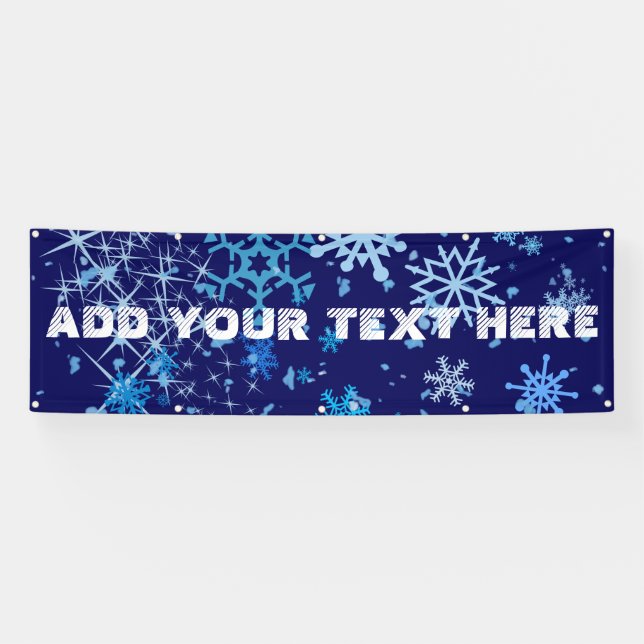 Weihnachtsnachtsschnee Banner (Horizontal)