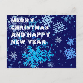 Weihnachtsnachtsschnee Feiertagspostkarte