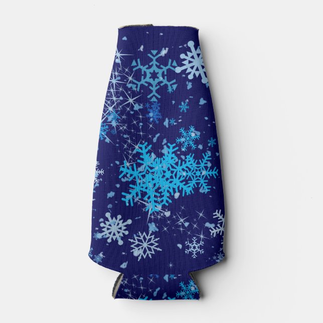 Weihnachtsnachtsschnee Flaschenkühler (Vorderseite)