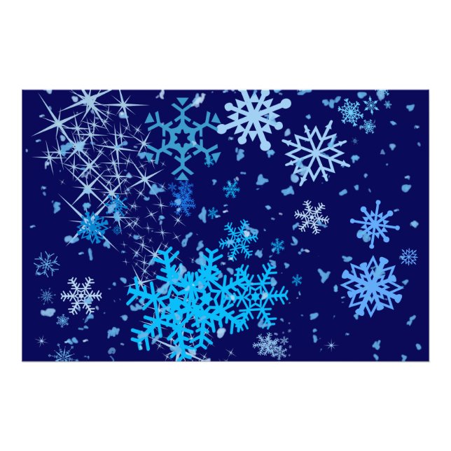 Weihnachtsnachtsschnee Fotodruck (Vorne)