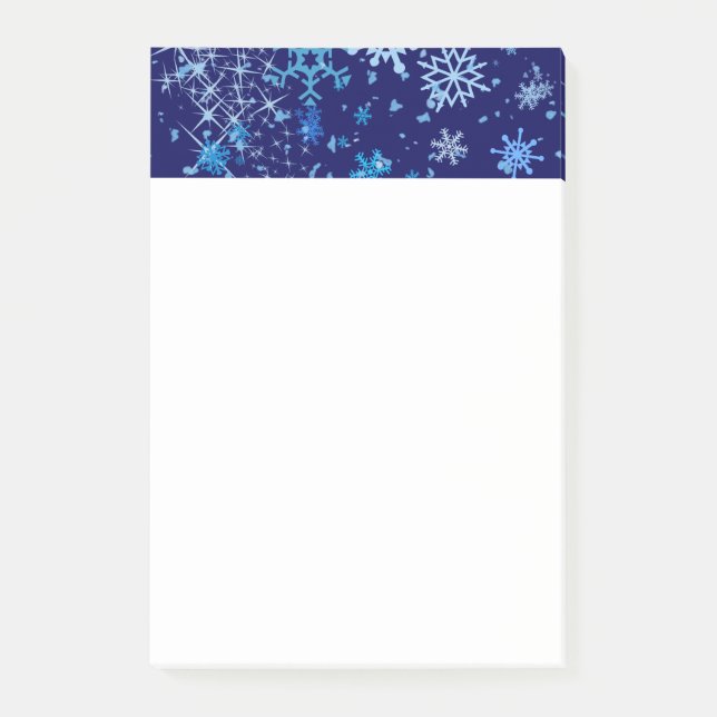Weihnachtsnachtsschnee Post-it Klebezettel (Vorderseite)