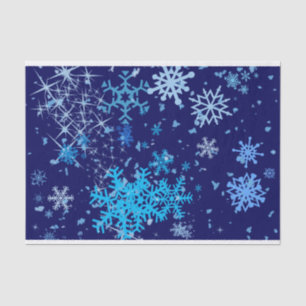 Weihnachtsnachtsschnee Seidenpapier