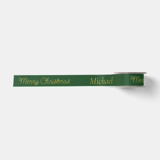 Weihnachtsname Typografie Satinband