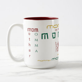Weihnachtsnamen Personalisierter Kaffeebeutel Zweifarbige Tasse