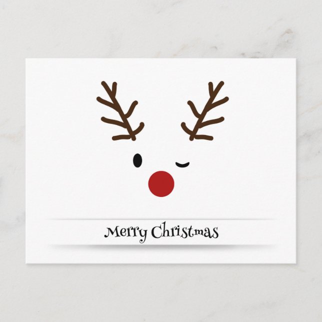 Weihnachtsneuentwurf Feiertagspostkarte (Vorderseite)