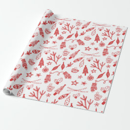 Weihnachtsneues Jahr-Muster-Packpapier Geschenkpapier