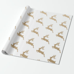 Weihnachtsneues Jahrvip-Rotwild-Weiß-Pappe Geschenkpapier