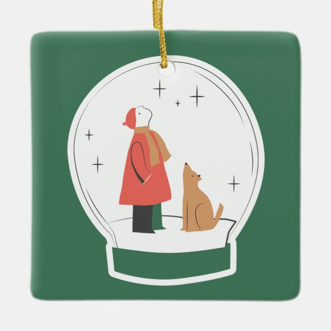 WeihnachtsNiedlich Keramikornament (Vorderseite)