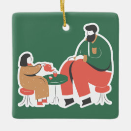 WeihnachtsNiedlich Keramikornament