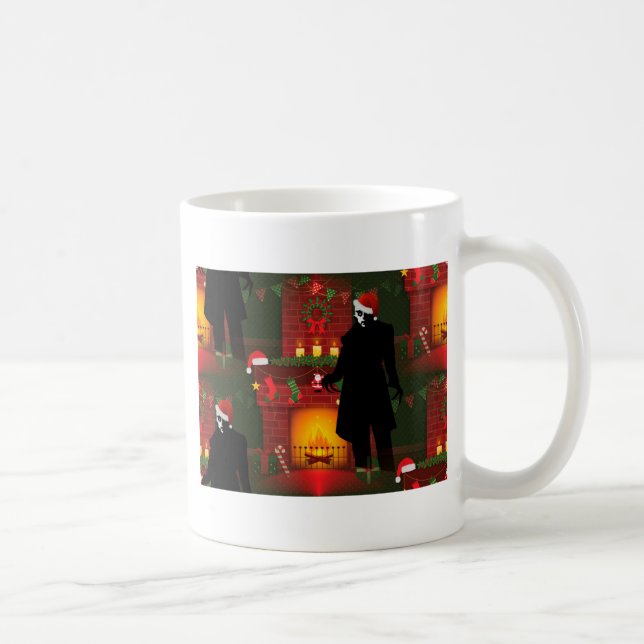 Weihnachtsnosferatu Kaffeetasse (Rechts)