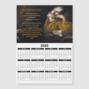 Weihnachtsnovene-Kalender des heiligen Andreas 202 Magnetkarte