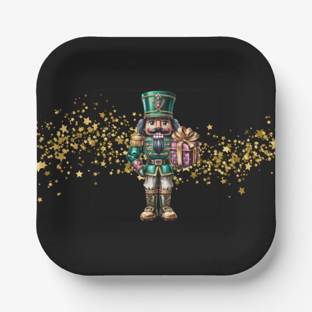 Weihnachtsnussknacker  pappteller (Vorderseite)