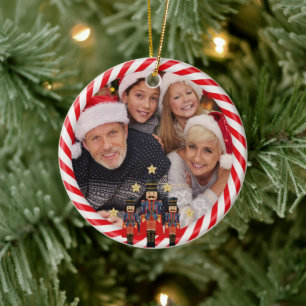 WeihnachtsNutcracker Familienname personalisieren Keramik Ornament