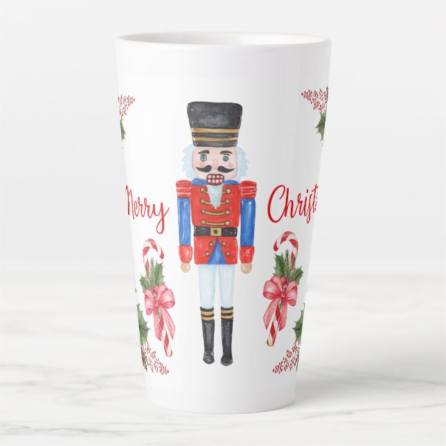WeihnachtsNutcracker Latte Tasse (Vorderseite)
