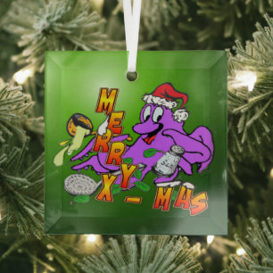 WeihnachtsOktopus Kochglas-Ornament Ornament Aus Glas