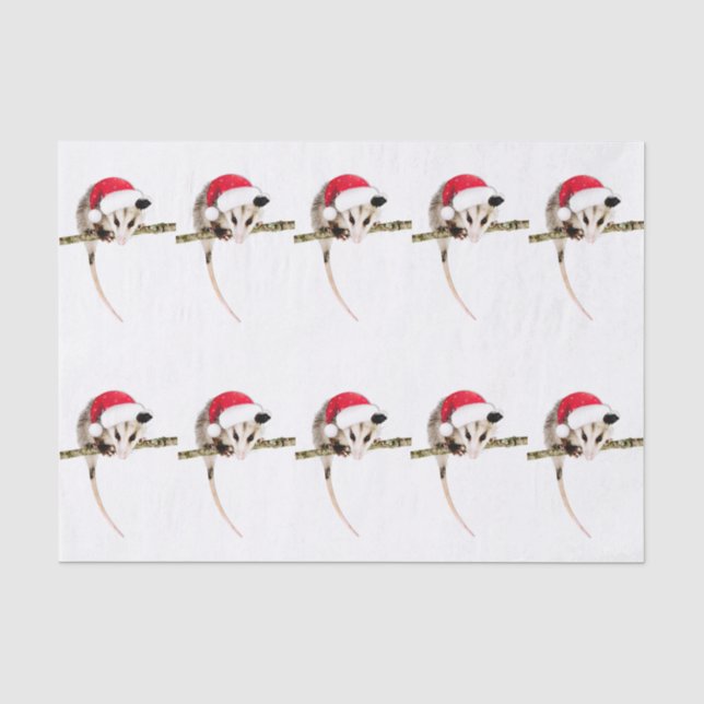 Weihnachtsopossum-Seidenpapier Seidenpapier (Vorderseite)