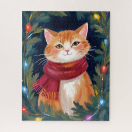Weihnachtsorange Katze Festives Haustier