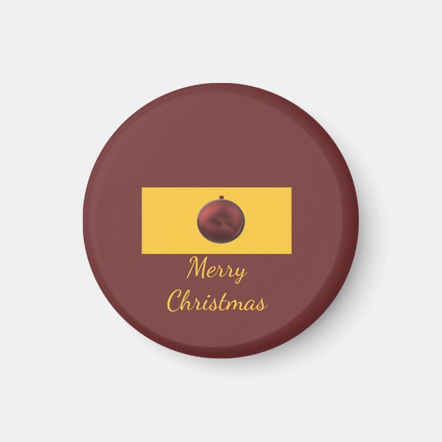 Weihnachtsornament-Design Magnet (Vorne)