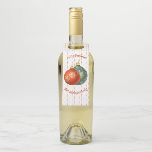 Weihnachtsornamente Flaschenanhänger (Auf Flasche)
