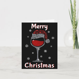 Weihnachtsoutfit Frauen Weinglas Lustige Weihnacht Karte