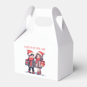 Weihnachtspaar - Liebe liegt in der Luft Geschenkschachtel