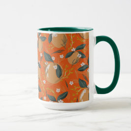 Weihnachtspaare und Blume Tasse