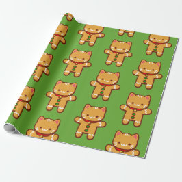 WeihnachtsPackpapier - LEBKUCHENCAT Geschenkpapier