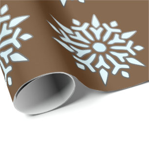 WeihnachtsPackpapiernordic-Schneeflocken Geschenkpapier